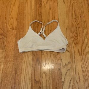 Sand-colored Sports Clip Bra